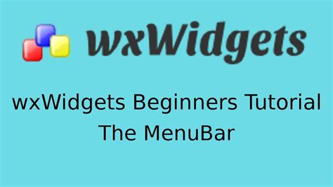The goal is to show the basic setup needed to get the application to build successfully. . Wxwidgets tutorial pdf
